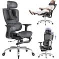 thumbnail image 4 of Office Chair with Footrest  Ergonomic Chair with Headrest  Computer Chair with Adjustable Backrest &; Armrest  Gaming Chair with Adaptive Lumbar Support  Mesh Backrest &; Cushion, 4 of 4