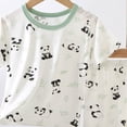 thumbnail image 3 of Xudanell Bamboo Viscose Toddler Animal Pajamas Girls Cool Short Summer 12M-8Y Snug fit Pjs Set 2pcs (3-4 Years,Black), 3 of 3