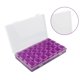 thumbnail image 2 of Worallymy Caja de almacenamiento de joyas Organizador de accesorios de joyería ajustable Plástico 28 Rejillas Contenedor de cuentas Púrpura Worallymy JD735808212, 2 of 7