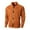 Orange, variant on Gyujnb Jackets for Men,Men's Leather Baseball Jacket Vintage Suede,Winter Coats for Men,Size:S