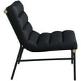 thumbnail image 5 of Meridian Furniture Burke Black Vegan Leather Accent Chair, 5 of 8