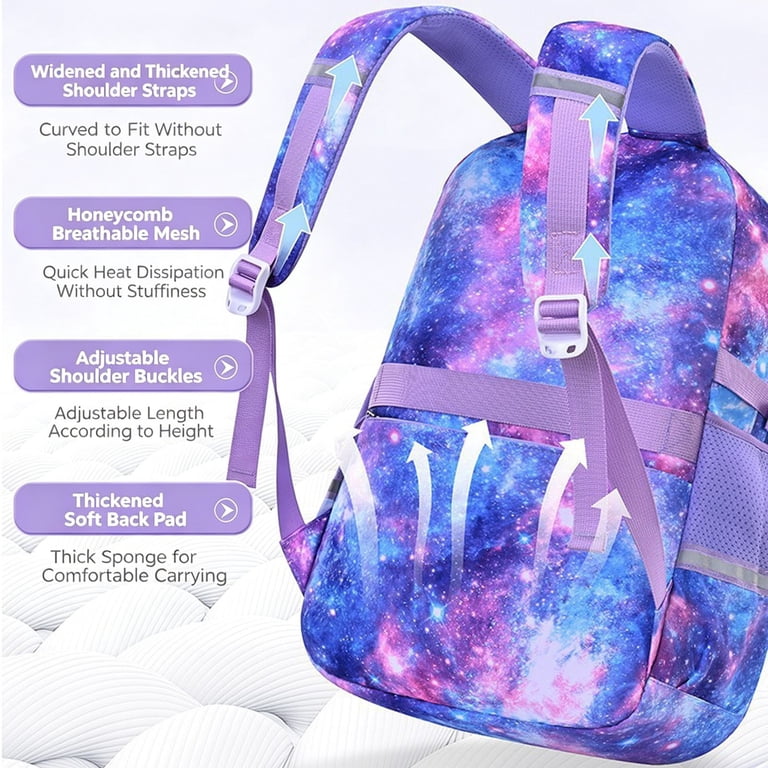 3-Piece Backpack Set with Insulated Lunch Bag and Pencil Case, Large Capacity Complete 3-Piece Backpack School Set, Large Capacity  main image 4