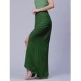 thumbnail image 2 of Moomaya Solid Side Slit Skirt For Women, Front Slit Ankle Length Asymmetrical Summer Skirt, 2 of 8