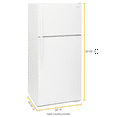 thumbnail image 3 of WHIRLPOOL WRT104TFDW top freezer freestanding refrigerator, 3 of 3