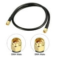 thumbnail image 2 of Uxcell 2 Feet RG58 50 Ohm Antenna Extension Cable SMA Male to SMA Male Coaxial Cable Plastic Black 1pcs, 2 of 5