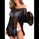 thumbnail image 1 of Pañuelos de Crochet para Mujer, Pareos de Baño Calados, Trajes de Verano Tejidos Negro un Tamaño, 1 of 10