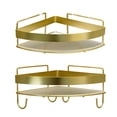 thumbnail image 1 of 2 estantes de ducha, organizador de baño, estante triangular de almacenamiento de pared para inodoro, dormitorio, jabón, oficina, champú., 1 of 7
