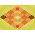 thumbnail image 1 of Ahgly Company Machine Washable Indoor Rectangle Transitional Neon Orange Area Rugs, 7' x 10', 1 of 7