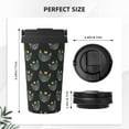 thumbnail image 3 of Logiee Faces Of The Cat Print Stainless Steel Coffee Tumbler, Travel Coffee Mug, Insulated Coffee Mug with Lid, Spill Proof Coffee Cup, Portable Thermal Mug, 3 of 8