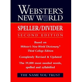 Pre-Owned Webster's New World Speller/Divider Paperback