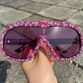thumbnail image 3 of Fashion Oversized Square Women Sunglasses Vintage Punk Men Outdoor Eyewear Shades UV400 Orange Purple Sun Glasses, 3 of 8