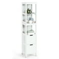 thumbnail image 1 of Gymax Bathroom Floor Cabinet Multifunctional Storage Organizer 5Tier Shelves&2 Drawers, 1 of 10