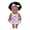 A, variant on Wdhugt Black Baby Doll With Curly Hair 12 Inch Vinyl Doll For Girls Ages 3-6 Years Old Soft Body Toy Pvc Material Color A A