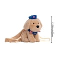 thumbnail image 7 of Jiibva Plush Golden Retriever Dog Backpack, Brown Stuffed Animal Bag, Cute Soft Plush Dog Bookbag Travel Daypack Shoulder Bag, 7 of 7