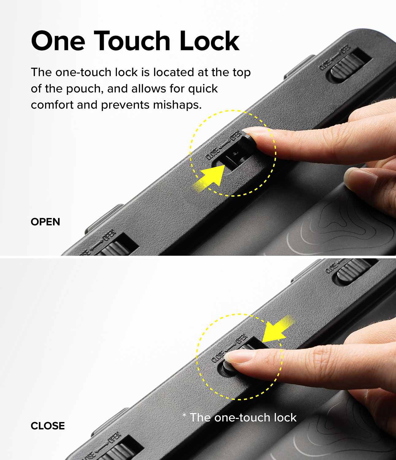 Ringke Waterproof Bag [Sling Bag] Lightweight Waterproof Large Capacity Touch Friendly TPU Sling Bag - Black