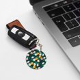 thumbnail image 6 of Naloa Tropical Fruit Print Round Keychain Keychain Key Ring, Key Tag, Key Chain Bulk for Gift Accessories (Round), 6 of 7