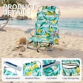 thumbnail image 2 of Ktaxon Backpack Beach Chair, 5-Position Protable  Beach Chair, Light-Weight Foldable Camping Chair with Back Storage Bag & Cooler Pouch and Side Bags for Beach Poolside (Low, Lemon), 2 of 10