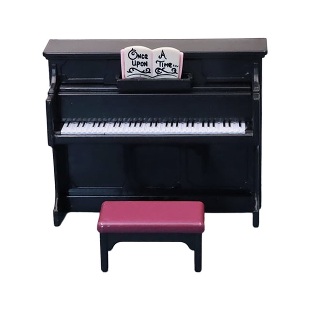 LEEYNEER Piano Miniature Dollhouse Decor Instruments Musical Home Figurines Figure Kids Model Figurine Children S Music Learning