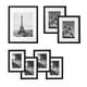 thumbnail image 1 of SONGMICS Juego de Marcos de Fotos de 7 Piezas, Uno de 28 x 36 cm, Dos de 20 x 25 cm, Cuatro de 15 x 20 cm, Negro MRPF37BK, 1 of 8