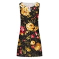 thumbnail image 4 of IROINNID Fit&Flare Dress For Women Sleeveless Round Neckline Sexy Vintage Round Dresses Strapless Print Dress, 4 of 5