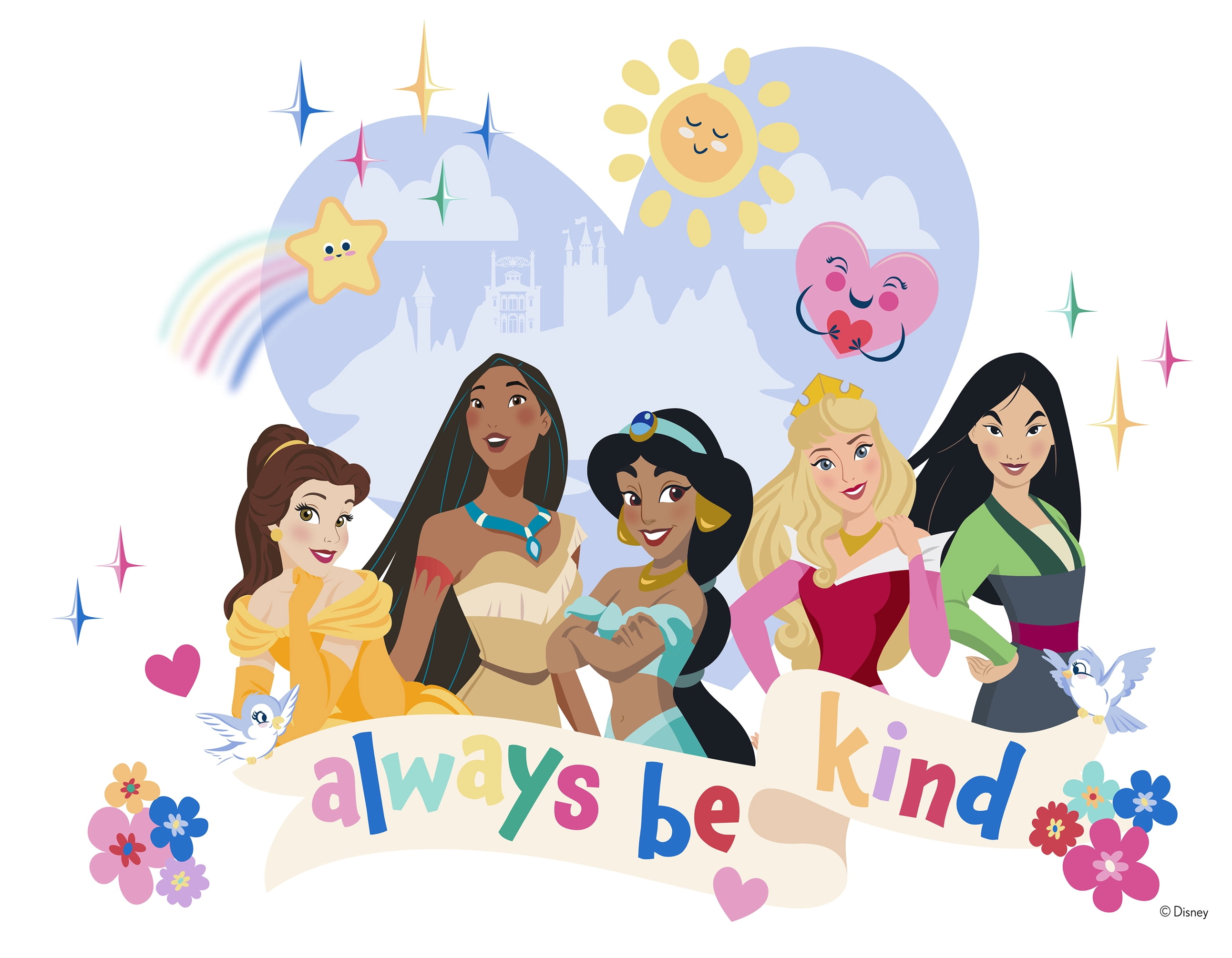 Ceaco Disney Princess Kids 4-in-1 Multipack Interlocking Jigsaw Puzzles for Children Ages 6+