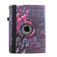 thumbnail image 5 of JYtrend Smart Case for iPad Air 1st / Air 2nd Generation (9.7 IN) with Pencil Holder, Rotating Stand Magnetic Auto Wake Up/Sleep Cover for iPad Air 1/Air 2 A1474 A1475 A1476 A1566 A1567 (Heart Flower), 5 of 8