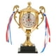 thumbnail image 1 of Reloj despertador con forma de trofeo para estudiantes, regalo de graduación, dorado., 1 of 7