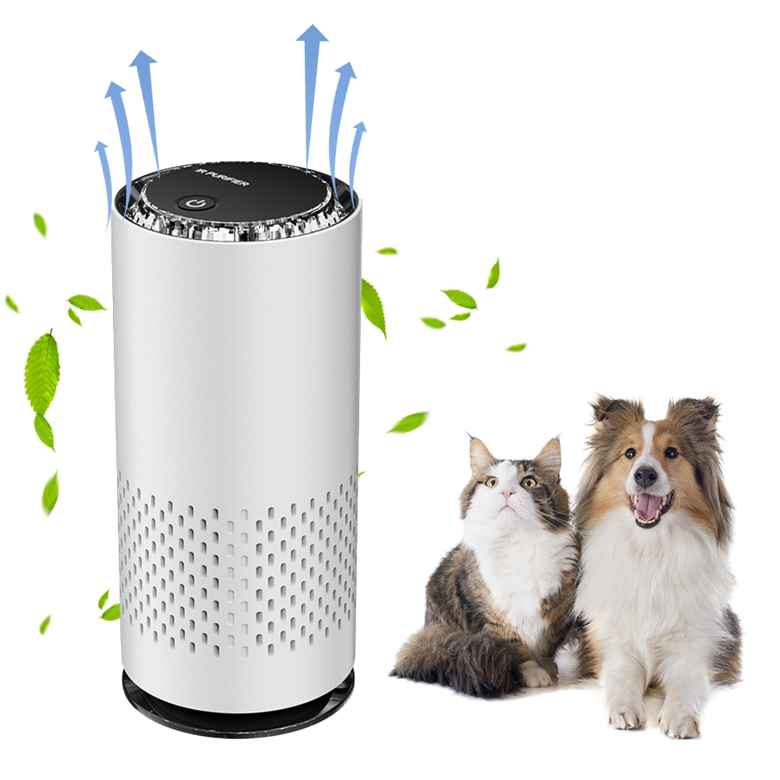Purifiers For Home Pet Odor Eliminator With Activated Carbon Filter Portable 6.1 in x 3.34 in x 2.79 in White Plastic Unit