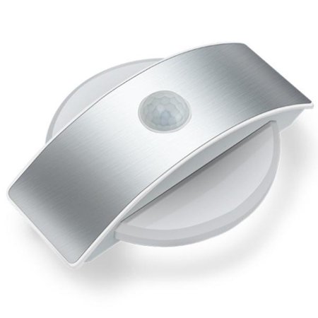 

Rechargeable LED Infrared Motion Sensor Night Light Wireless LED Wall Lamp Auto On/Off for Kid Pathway Staircase Wall Fridge Round