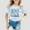 Light Blue, variant on BAODANN Children Fashion Casual Print Round Neck Loose Short Sleeve T Shirt Top Shirt Sleeves Girls Size 5 Clothes Girl Tunics 24 Months Girls Clothes Winter Rjd2 Shirt Long Sleeve Shirt Girl Thick
