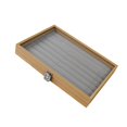 thumbnail image 4 of Bandeja apilable para joyería, caja de almacenamiento con placa de cubierta, caja organizadora de madera, soporte de exhibición para pendientes, colga Estilo D Yinane Bandeja de almacenamiento de joyas, 4 of 7