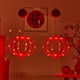 thumbnail image 4 of Xihbxyly Luces de Ventana para El Festival de Primavera, Diseño de Farolillo Rojo Led y Petardo, Funciona con Pilas y Ventosas, Fáciles de Colgar, Decoración de Interiores para Año Nuevo, 30 X 20 Cm,, 4 of 6