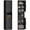 Black, variant on Marcree 67"H Slim Storage Cabinet, Metal Storage Cabinet with 2 Doors & 6 Shelves, Narrow Corner Floor Cabinet with for Small Spaces, Living Room,Kitchen, Bathroom Assembly Required(Black)