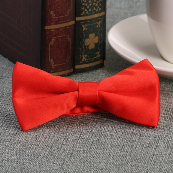 Supvox 1Set Adjustable Necktie for Men in Bright Red for Special Occasion Events