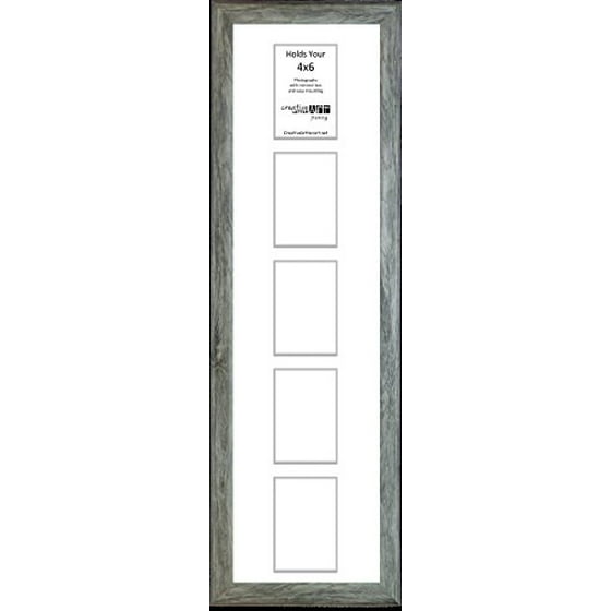 5 Opening Vertical Driftwood Frame With Black Mat To Hold 4x6 5 Opening Vertical Driftwood Frame With Black Mat To Hold 4x6 Photographs For Your Name Special Word Or Collage Com