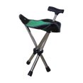 thumbnail image 4 of Bastón Ergonómico Ajustable Con Asiento Para Senderismo Y Acampada, Color Verde, 4 of 9