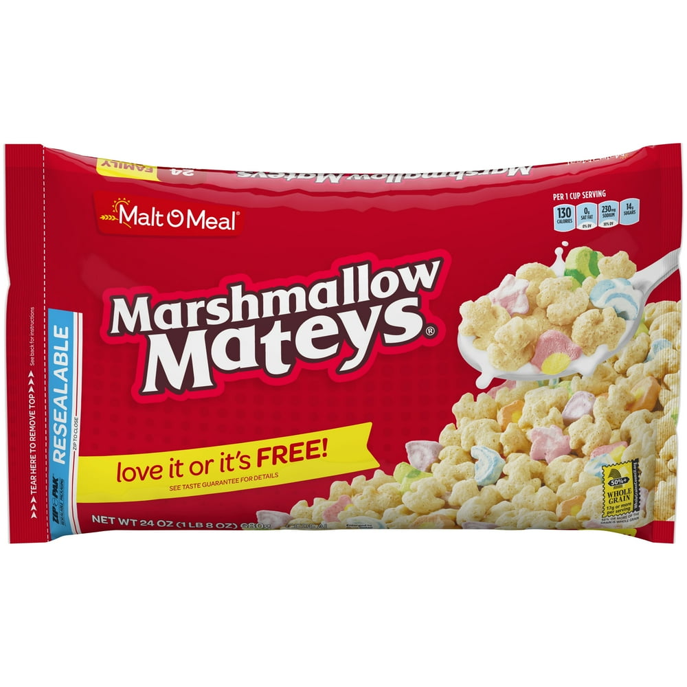 MaltOMeal Breakfast Cereal, Marshmallow Mateys, 24 Oz, Bag Walmart
