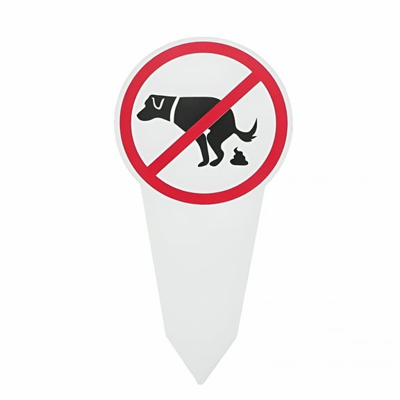 LAMIRO Keep Puppies Off Lawn-Lawn Dog Manure Sign|Park Dog No Pooping Respect Signs|Curb Your Pets Grass Stakes|Outdoor Respect No Poop Dog Signs|Funny Decoration|Keep Off The Grass Stakes