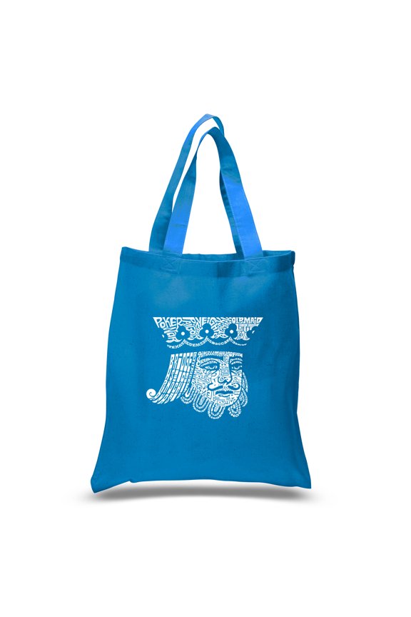 Small Word Art Tote Bag - King of Spades