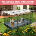 thumbnail image 3 of 32 Panels Small Animal Playpen,Pet Playpen with Waterproof Mat,C&C Cage for Guinea Pigs,Puppy Play Pen,Bunny Playpen, 3 of 7