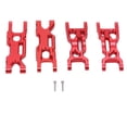 thumbnail image 2 of RC Front Rear Lower Arms, Aluminium Alloy Durable High Strength Easy Install RC Lower Suspension Arms  for LOSI Mini-T 2.0 2WD for 1/18 RC Stadium Truck Red, 2 of 8