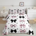 thumbnail image 2 of Castle Fairy Kids Teens Kawaii Polka Dots Bow Bedding Comforter Set 2pcs,Cartoon Stars Print Twin Comforter Sets Microfiber,Dreamy Princess Breathable Bedding Set,Lightweight Room Decor,Reversible, 2 of 8