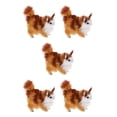 thumbnail image 2 of serony Soft Simulation Cats Plush Stuffed Animal Home Decor Kids Birthday Gift toy Model Brown 12x6x12cm 5Set, 2 of 6
