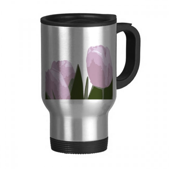Fanatic Tulip Netherlands Travel Mug Flip Lid Stainless Steel Cup Car Tumbler Thermos