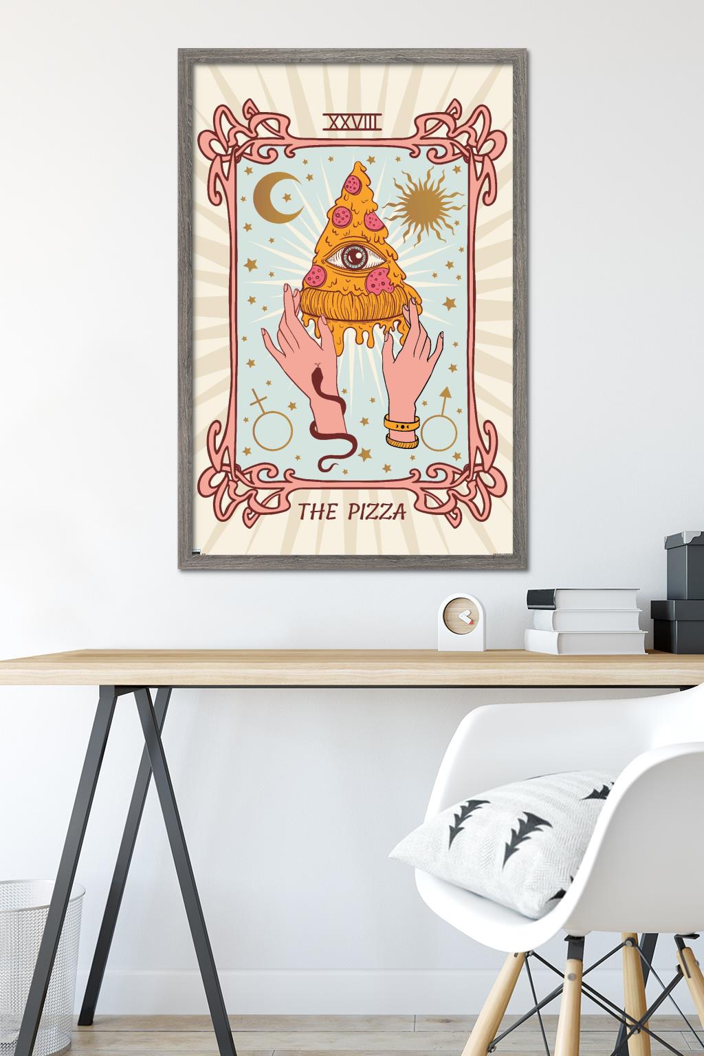 The Pizza Wall Poster, 22.375" x 34" Framed