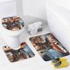 thumbnail image 4 of La guerra de las galaxias-theme 4-Piece Shower Curtain Set with Rugs, Waterproof Bathroom Decor Set Includes Bath Mat, U-Shaped Rug, Toilet Lid Cover and Curtain with Hooks, 4 of 6
