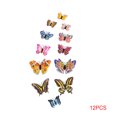 thumbnail image 1 of 12pcs Luminous Stereo Double Layer 3D Flying Layer Insect Sticker Living Insect Sticker Home Bedroom Decal Living Room Party Wall Tattoo, 1 of 7