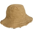 thumbnail image 4 of CoCopeaunts Cotton Bucket Hat for Women Summer Casual Frayed Wide Brim Beach Fisherman Hat Beach Vacation Travel Accessories, 4 of 8