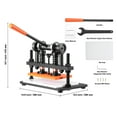 thumbnail image 3 of KFFKFF Manual Leather Slicing Equipment, Embossing Plate Measuring 10.2 x 5.9 inches, Dual Guide Shafts Die Slicing Apparatus with 0.47 inch Pressure Stroke, Suitable for Assorted Materials, 3 of 9