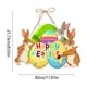 thumbnail image 3 of Decoración de madera para Pascua | Adorno de pared de papel multicolor para Pascua | Decoración ligera de temporada de 32 x 30 cm | Uso en interiores y exteriores | Adorno festivo | Regalo para, 3 of 6